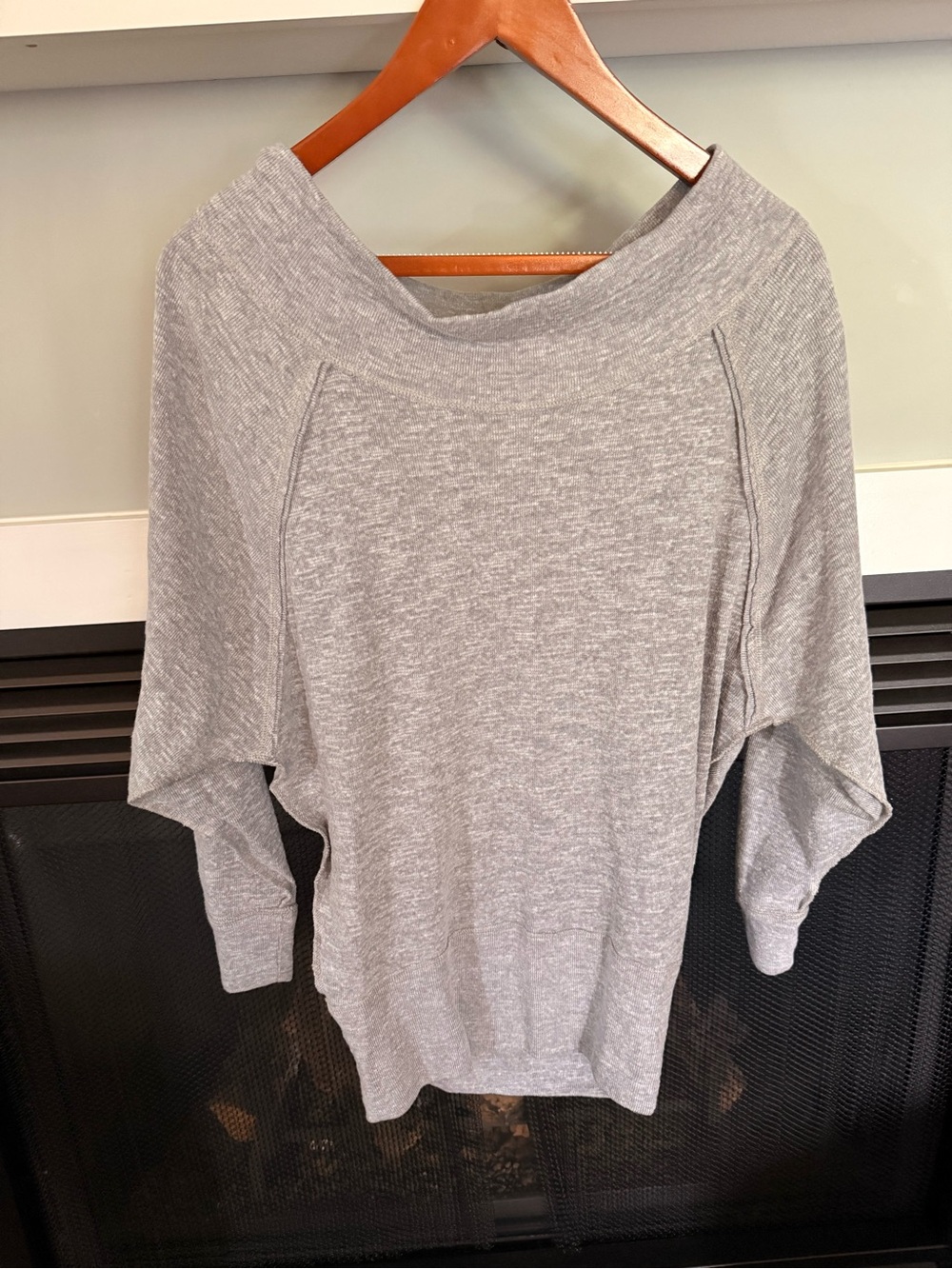 We The Free Gray off the shoulder light sweater. Size XS. Never worn